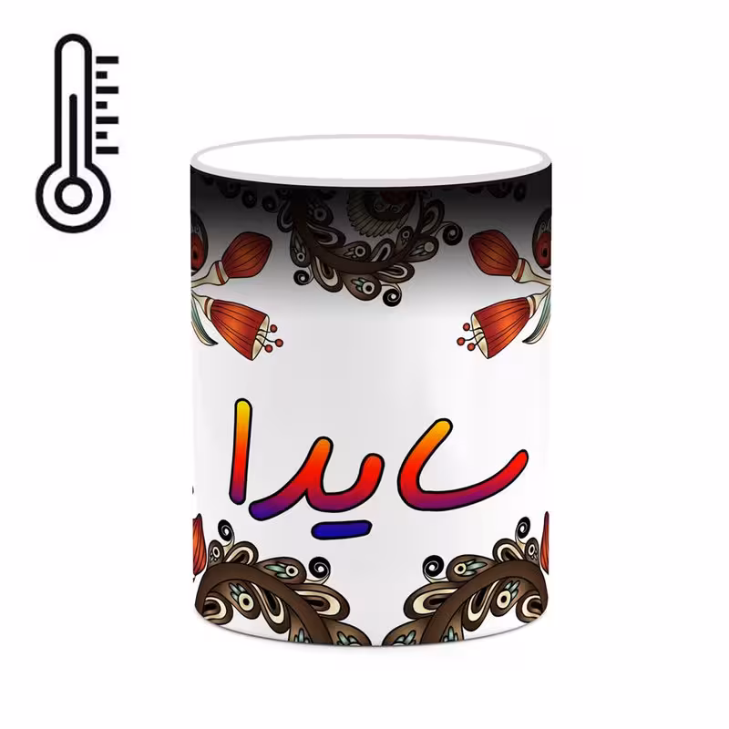 ماگ حرارتی   اسم سایدا  سنتی گل و بته کد mgh45538