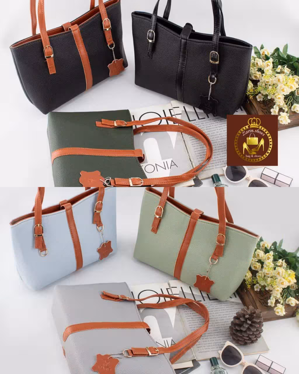 کیف بزرگ دوشی دستی زنانه کد 5433