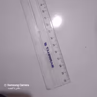 خط کش معمولی 30 سانتی شیشه ای جنس درجه یک و باکیفیت 