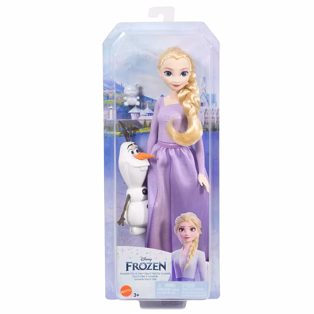 عروسک السا و فیگور اولاف Frozen Elsa Doll and Olaf Figure HLW67