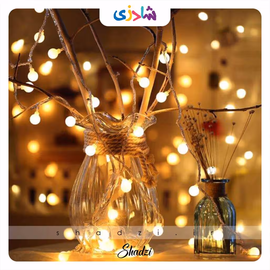 ریسه چراغدار طرح مروارید