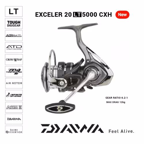 چرخ ماهیگیری دایوا اکسلر Daiwa Exceler LT CXH 5000
