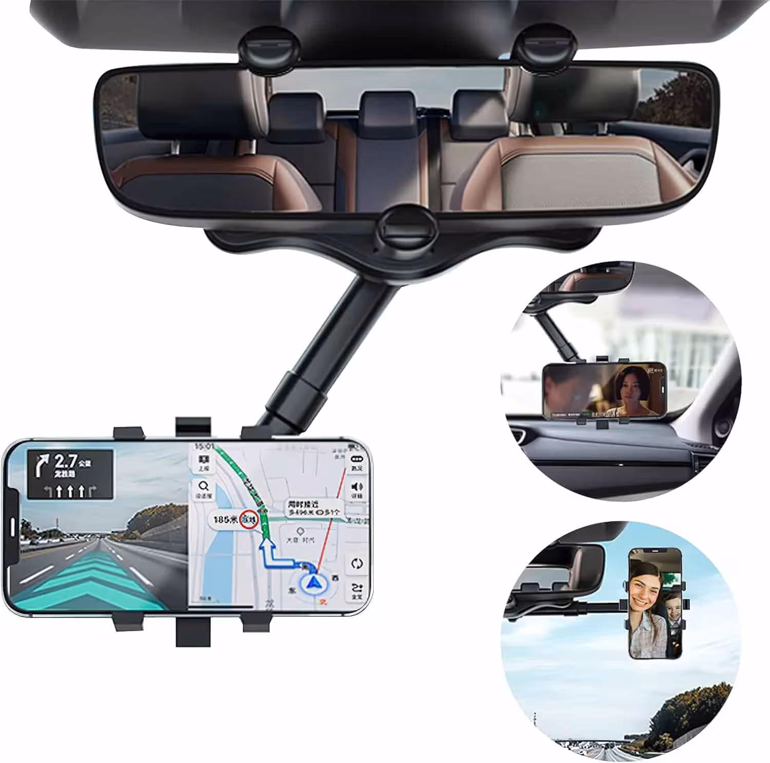 هولدر آینه ای موبایل 360 درجه مدل 099360 degree mobile mirror holder model 099