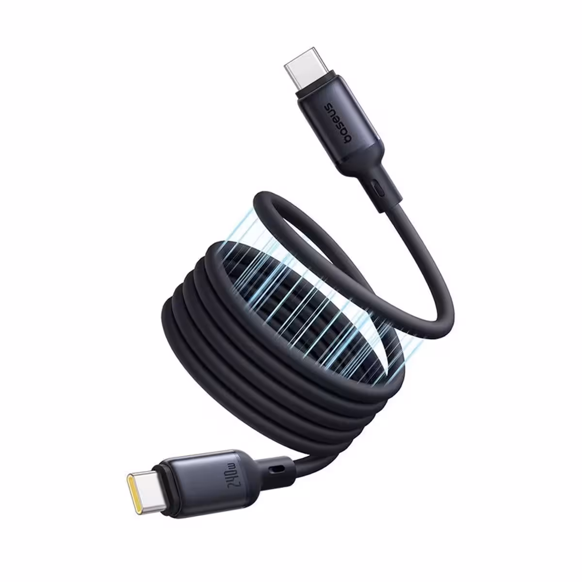 کابل USB-C بیسوس مدل PicoGo Magnetic 240W طول 1 متر