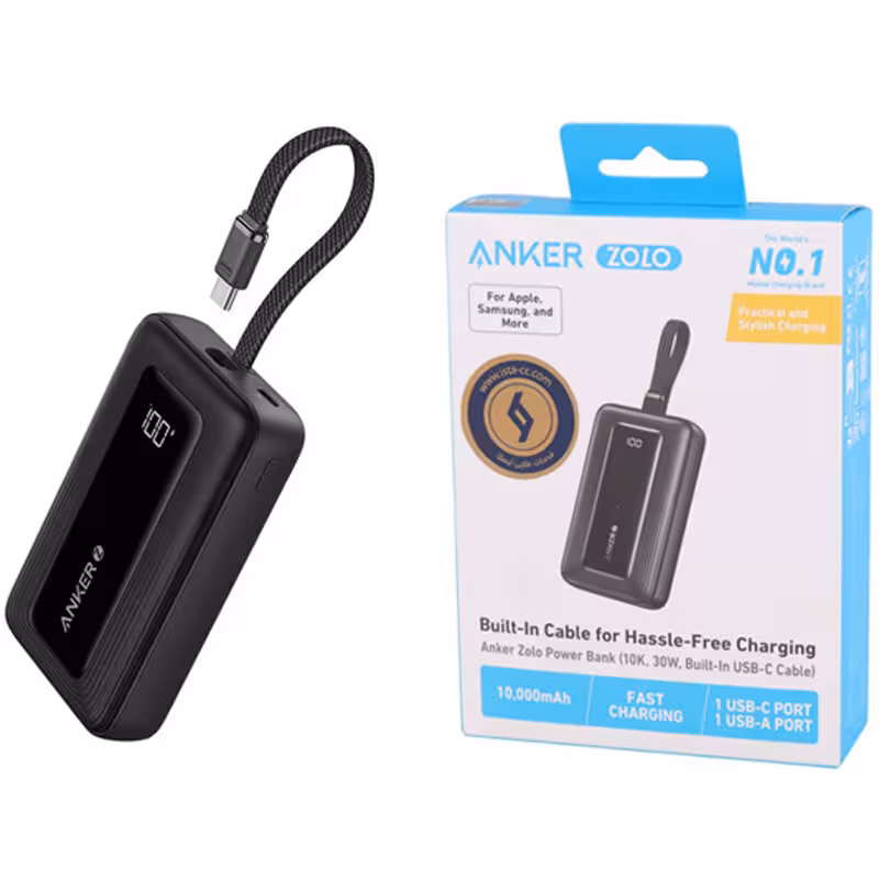 پاور بانک فست شارژ انکر مدل A1688 30W ظرفیت 10000 میلی آمپر ساعت
