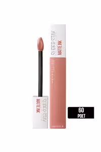 رژ لب مایع مات میبلین مدل Super Stay Matte Ink کد رنگ 60 Poet