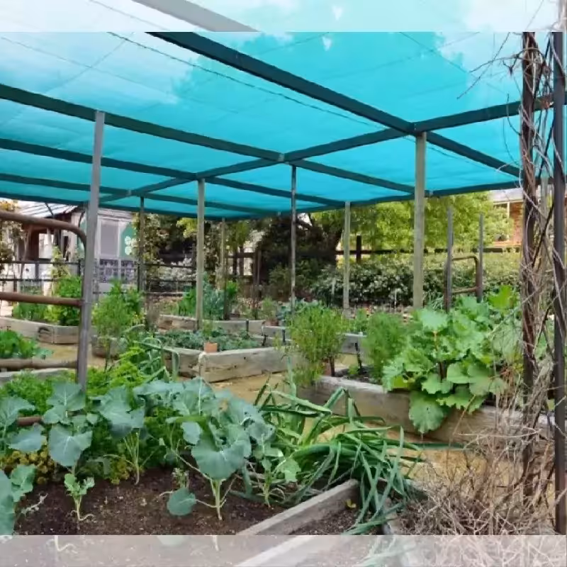 شید سایبان 80 درصد 5 در 5 دور دوزی شده همراه با حلقه نصب