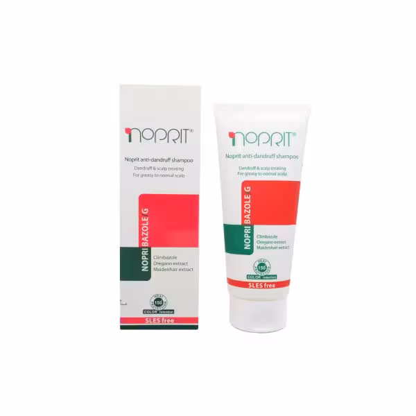شامپو ضد شوره نوپریت مدل نوپری بازول جی مناسب موهای چرب حجم 200 میلی لیتر