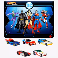 مجموعه 5 عددی ماشین هات ویلز مدل DC Character Car