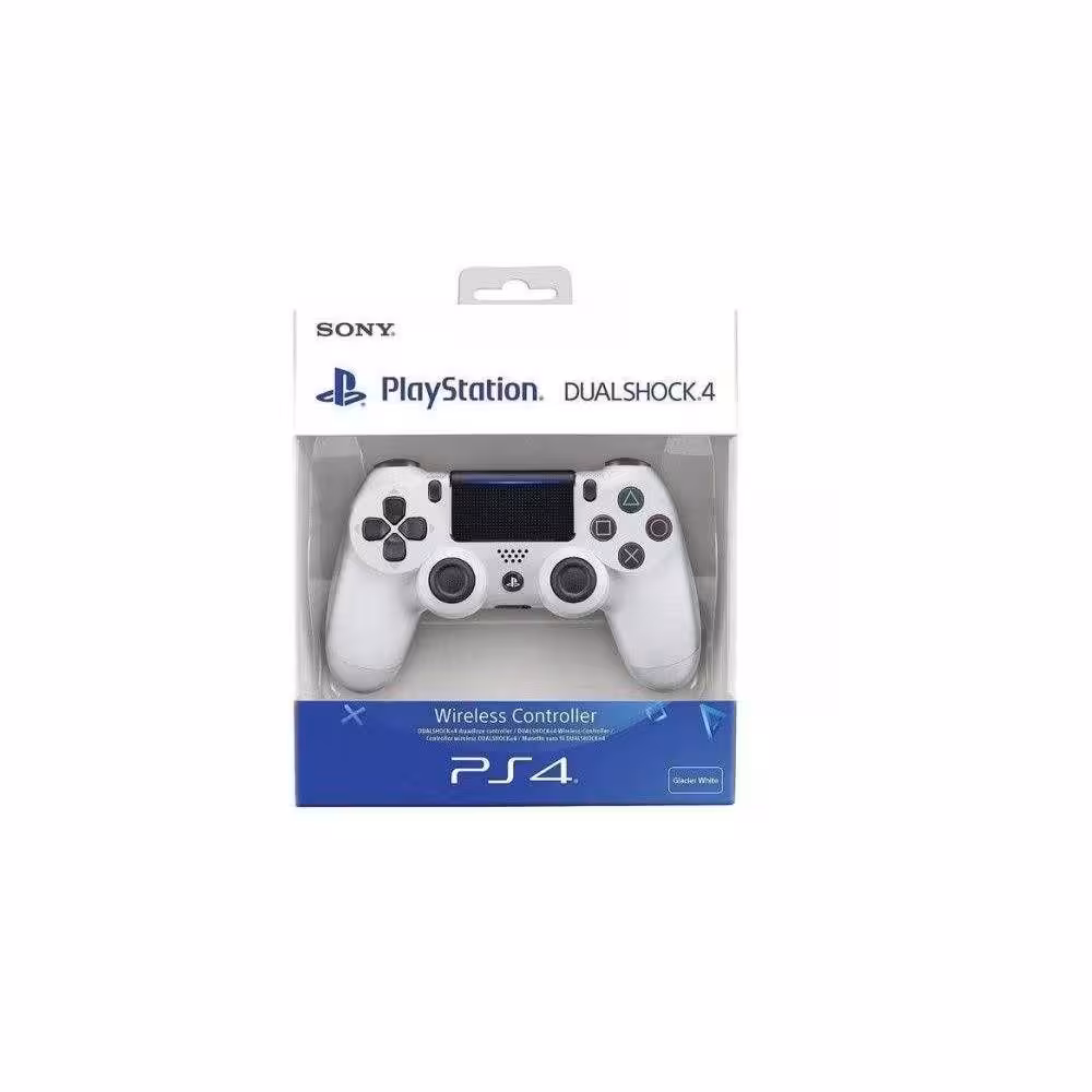 دسته بازی بی سیم سونی مدل Dualshock 4 White مناسب برای PS4