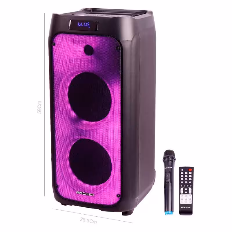 اسپیکر چمدانی بلوتوثی رم و فلش خور Macher MR-1600