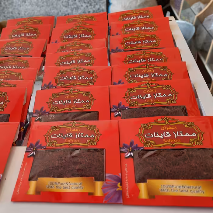 زعفران سرگل شکسته 4گرمی اصل قائنات برداشت ازمزارع زعفران قائنات