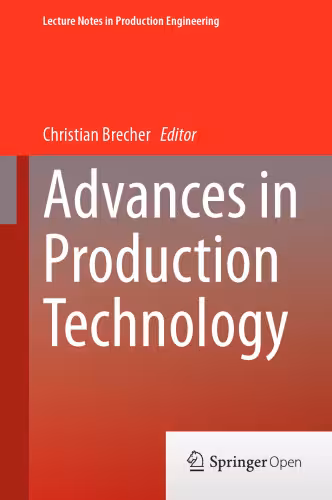 خرید و دانلود نسخه کامل کتاب Advances in Production Technology