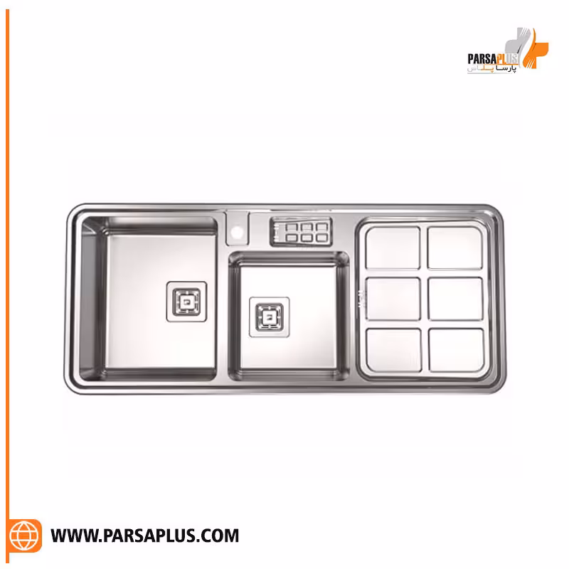 سینک توکار کد 855 استیل البرز