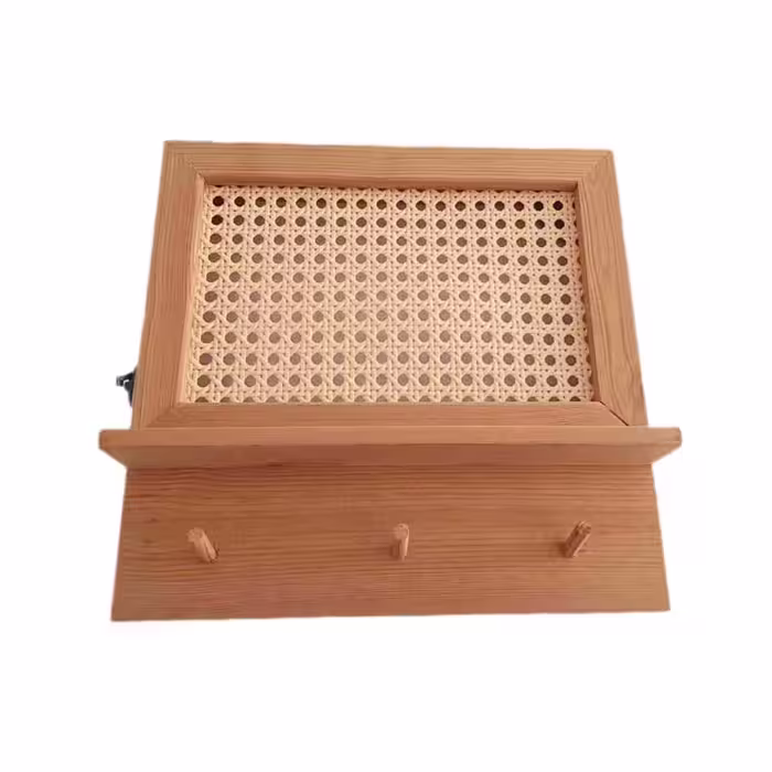 شلف دیواری مخفی کننده جعبه فیوز طرح حصیری کد 03 | کالا مکس