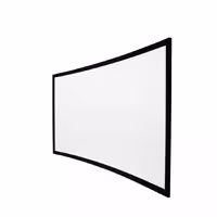 پرده نمایش یا پرده پروژکتور - منحنی - 150 × 266 سانتیمتر | برابر با 120 اینچ واید - Curved Series Fixed Frame Screen PH-G120 WB7 - گرندویو Grandview - دارای پارچه Full HD سفید رنگ