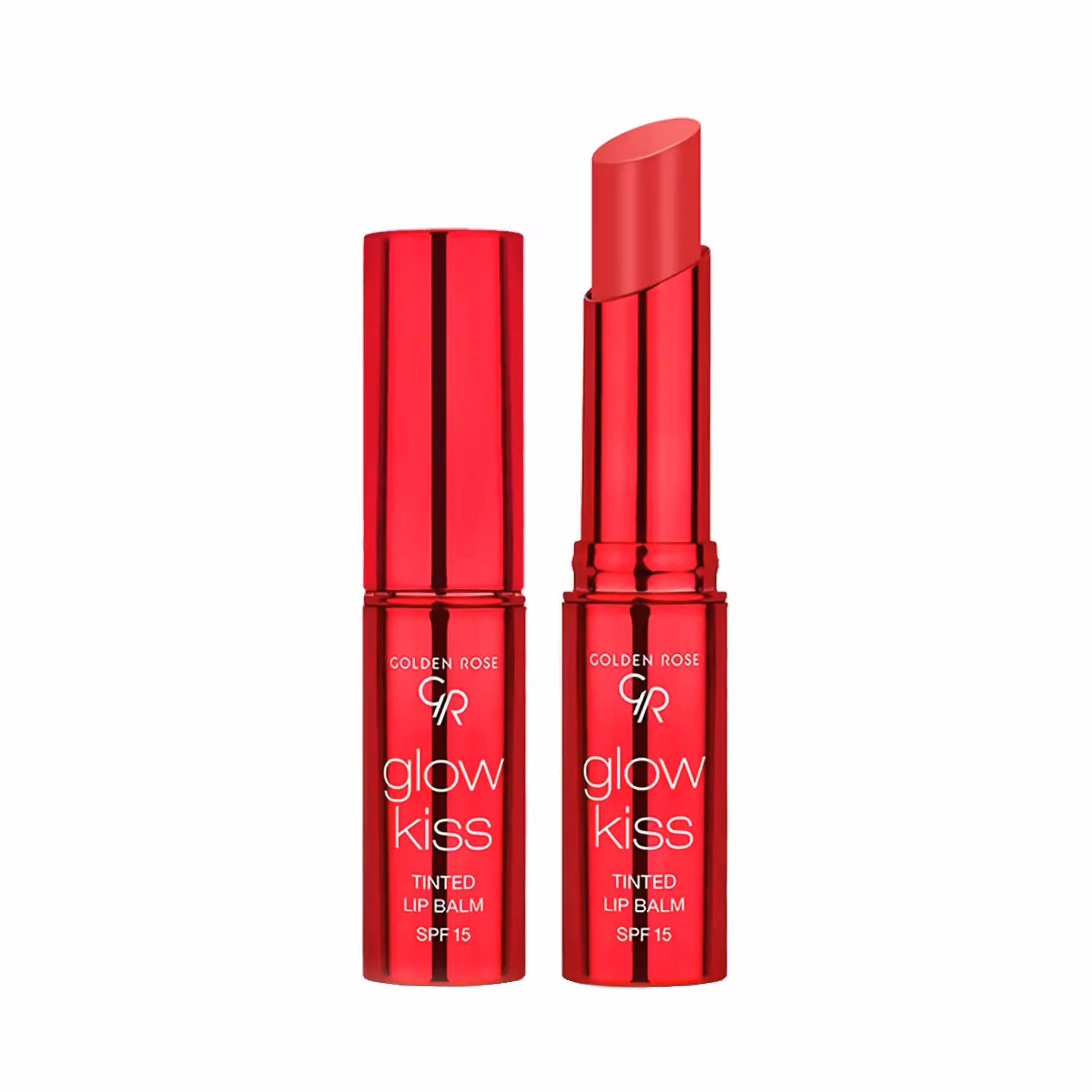 بالم لب رنگی SPF 15 گلدن رز مدل Glow Kiss رنگ Strawberry 02