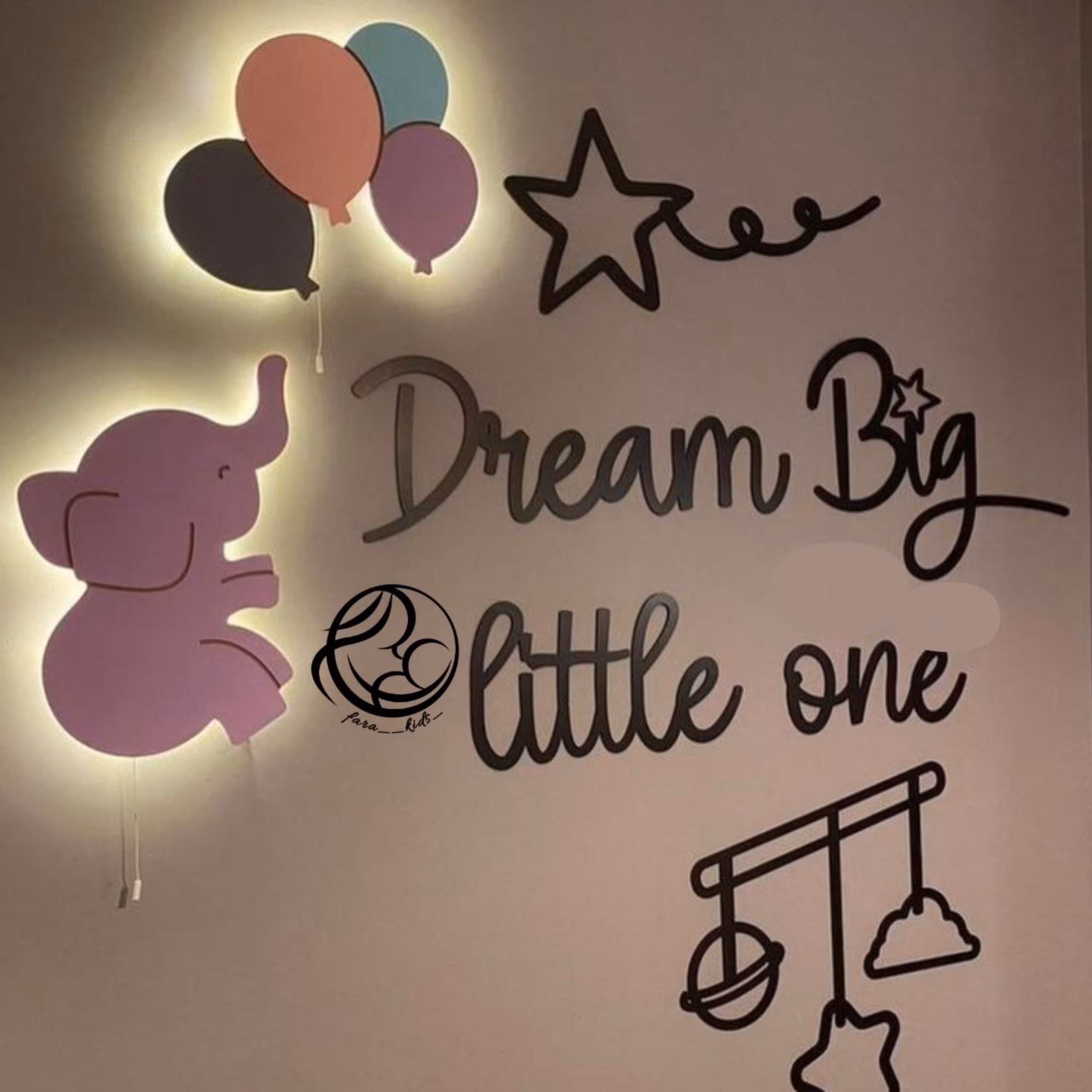 چراغ خواب کودک ست دو تایی (ارتفاع هر کدام حدودا 40سانتی متر -جنس ام دی اف 8میل)