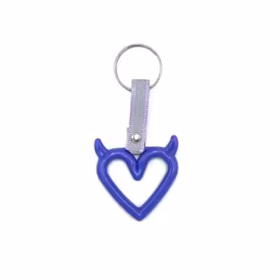 جاسوییچی سوریکاوا رنگ بنفش با بند شبرنگی (جاکلیدی سوریکاوا، جاسوئیچی قلب شاخ دار)