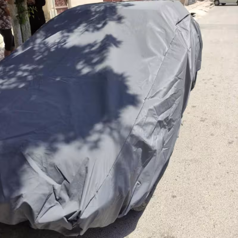 چادر ماشین برزنتی ضد آب پشت پنبه 4 سایز لارج برای 405، رانا، پرشیا، 206 ،207، سمند، ساینا، کوئیک
