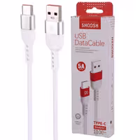 کابل تایپ سی فست شارژ 5 آمپر شوش SH405C طول 1.1 متر