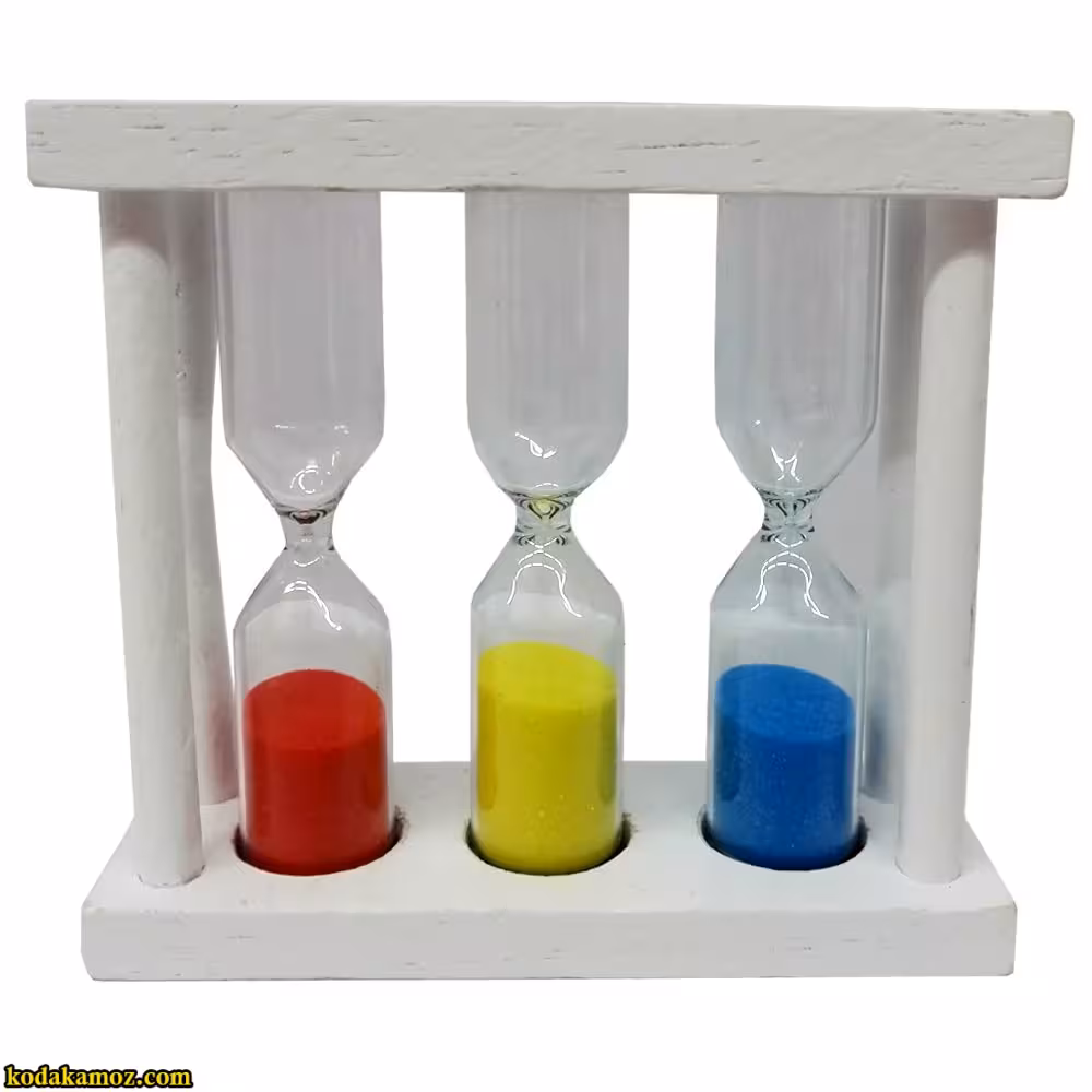 ساعت شنی سه زمانه سفید