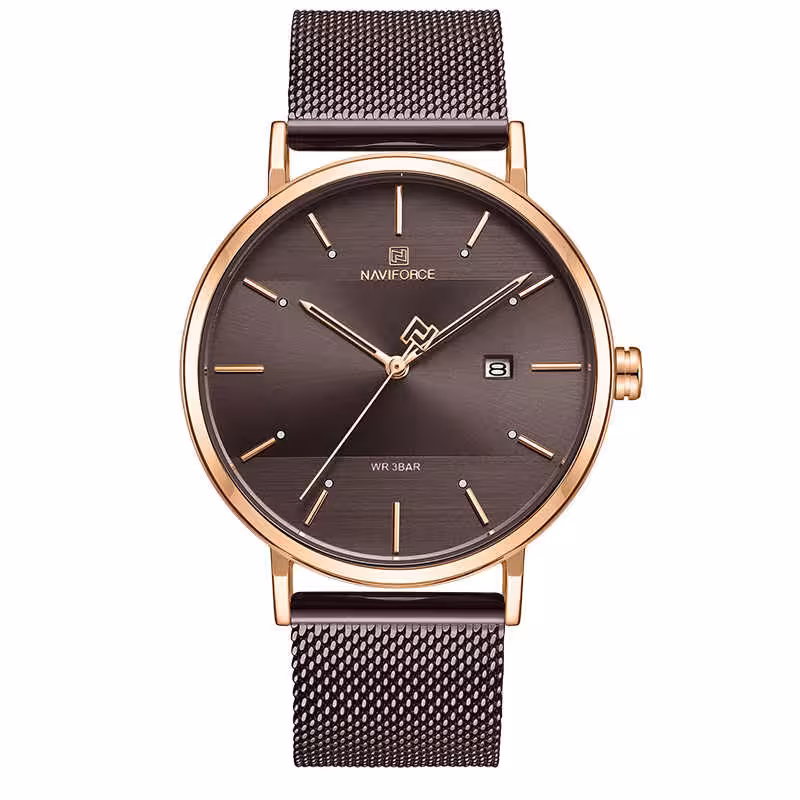 ساعت مچی عقربهای مردانه نیوی فورس کد NF3008M -RG-CE