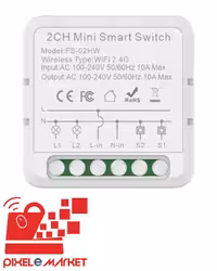 رله سوئیچ پشت کلیدی دو کانال TUYA