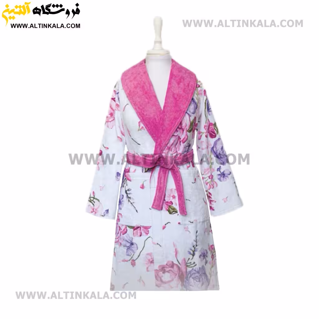 حوله پالتویی پودایران طرح دانژه بنفش سایز 105