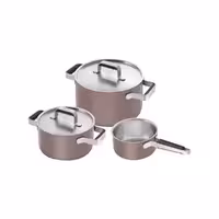 سرویس قابلمه 3 پارچه زولینگ مدل ایوری رنگ صورتی ZWILLING Pure Cookware Ivory