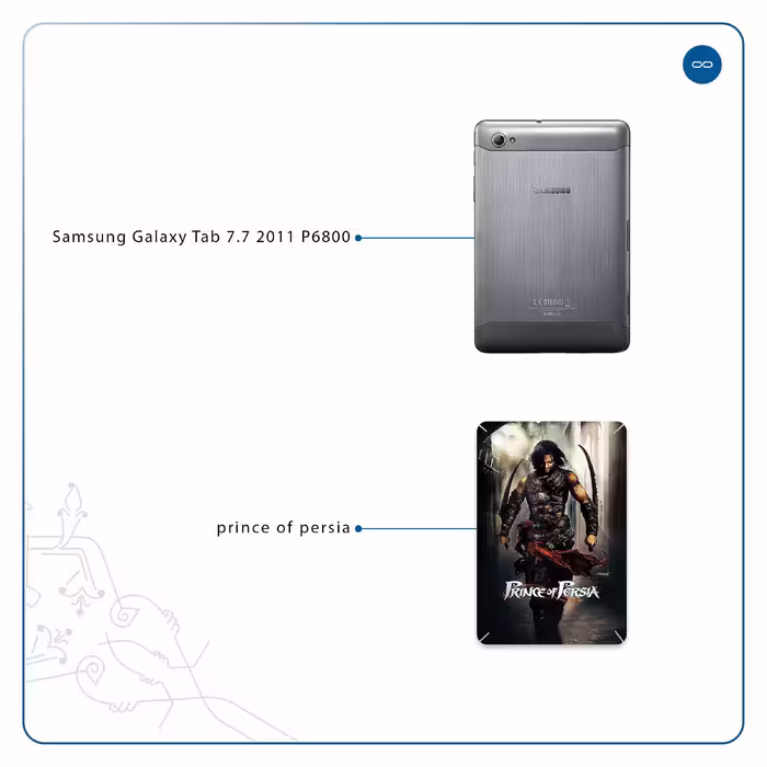 برچسب پوششی ماهوت مدل Prince of Persia مناسب برای تبلت سامسونگ Galaxy Tab 7.7 2011 P6800