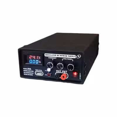 منبع تغذیه الکتریکی 24 ولت 5 آمپر آوا مدل MPS-345