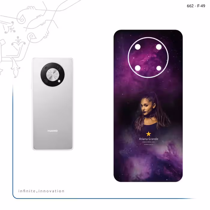 برچسب پوششی ماهوت مدل Ariana Grande مناسب برای گوشی موبایل هوآوی Nova Y90