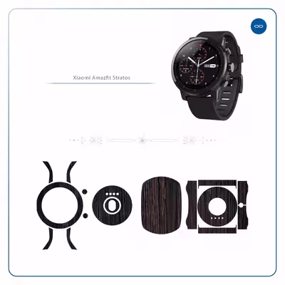 برچسب ماهوت طرح Burned Wood مناسب برای ساعت هوشمند شیایومی Amazfit Stratos