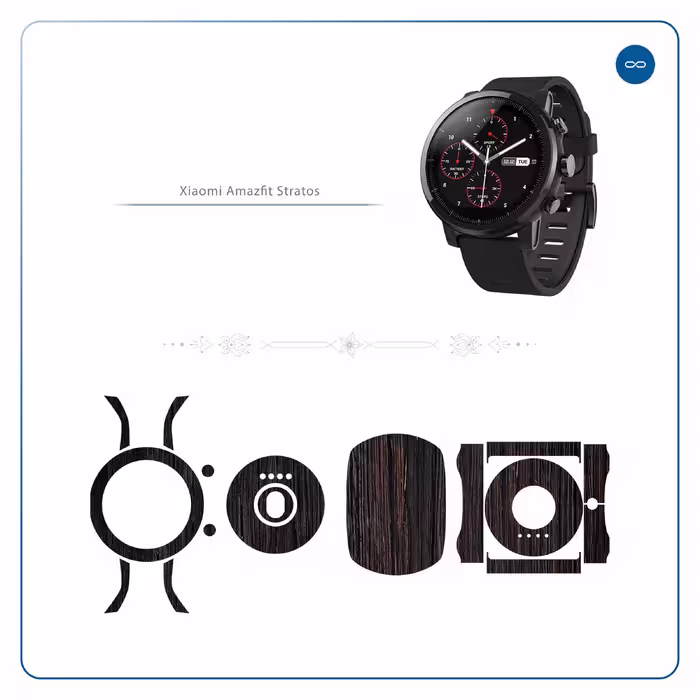 برچسب ماهوت طرح Burned Wood مناسب برای ساعت هوشمند شیایومی Amazfit Stratos