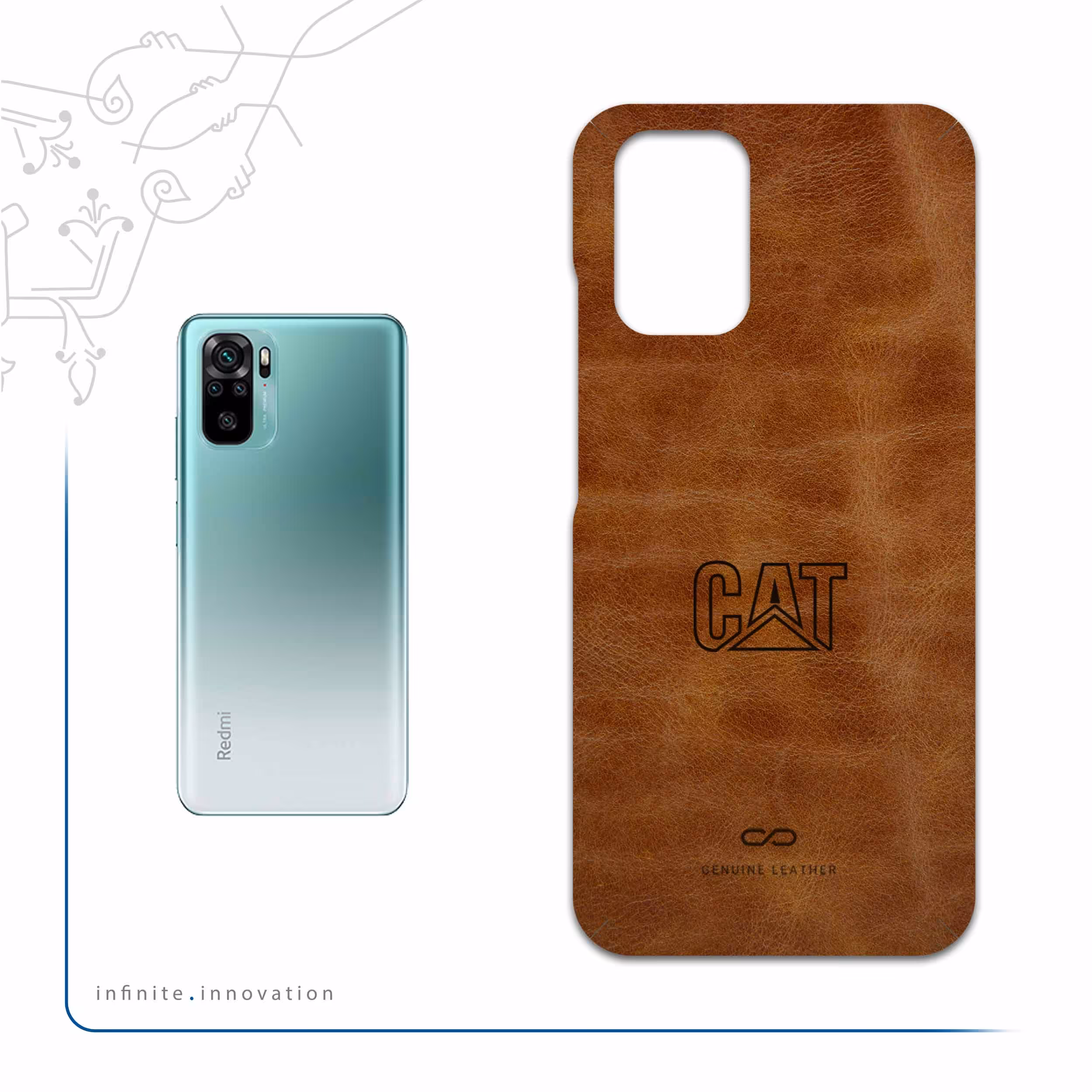 برچسب پوششی ماهوت مدل BFL-CAT مناسب برای گوشی موبایل شیائومی Redmi Note 10