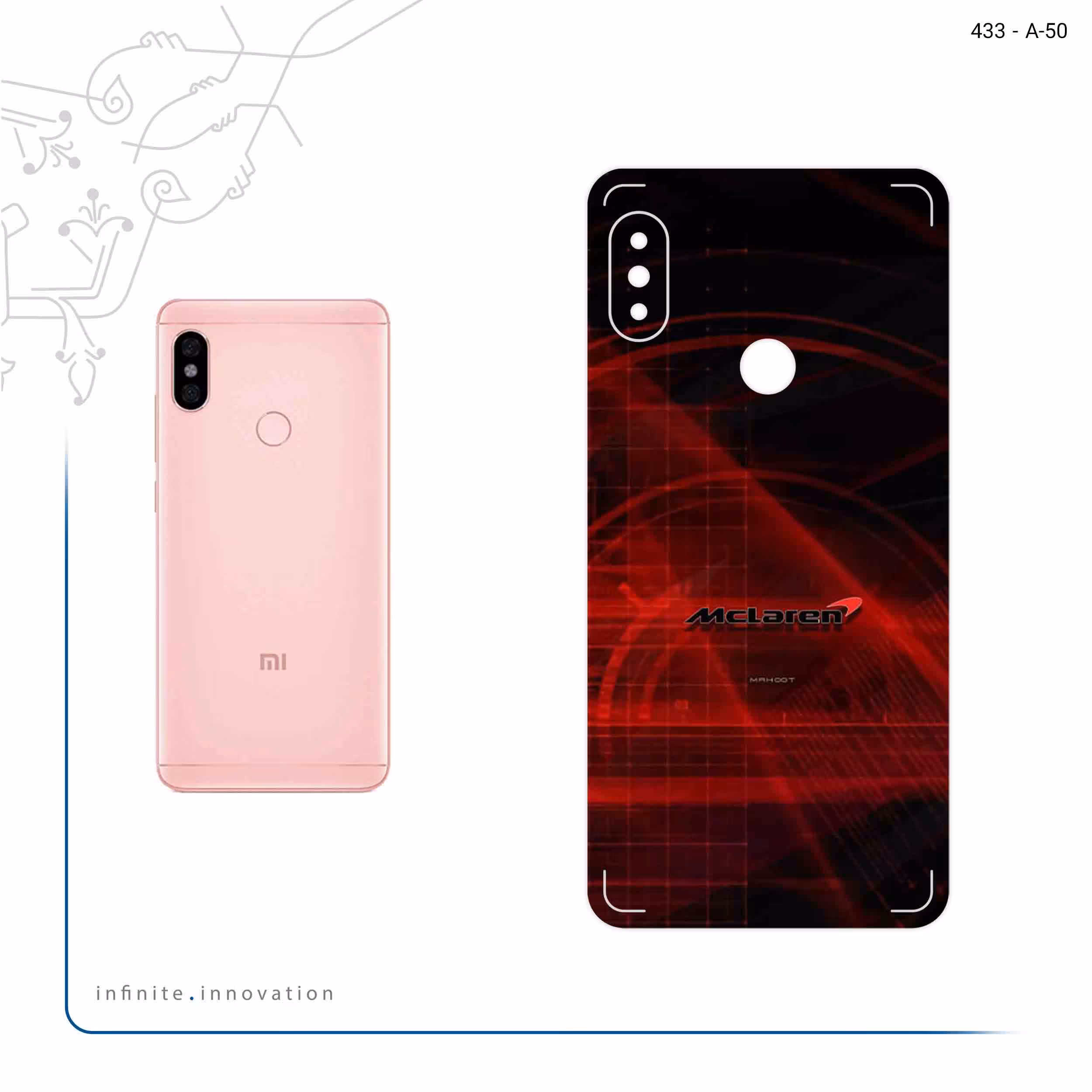 برچسب پوششی ماهوت مدل Mclaren مناسب برای گوشی موبایل شیائومی Redmi Note 5 Pro