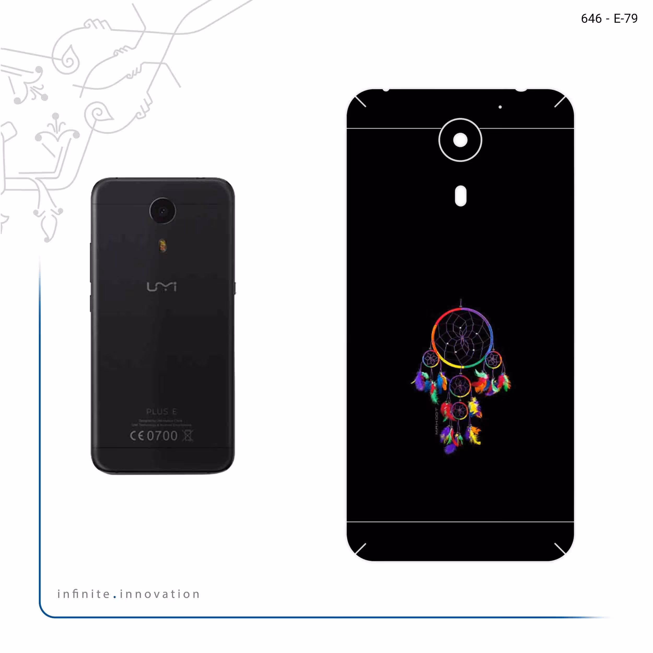 برچسب پوششی ماهوت مدل Dream Catchers مناسب برای گوشی موبایل یومی Plus