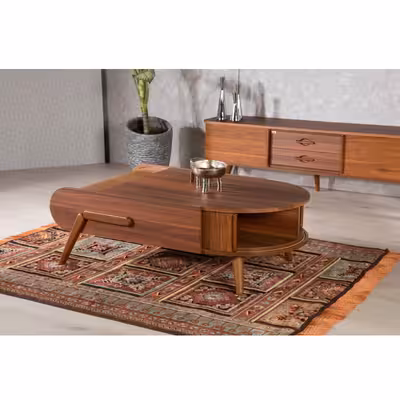 میز پذیرایی ررویال.سی.او مدل 91 مجموعه 4 عددی به همراه میز تلویزیون