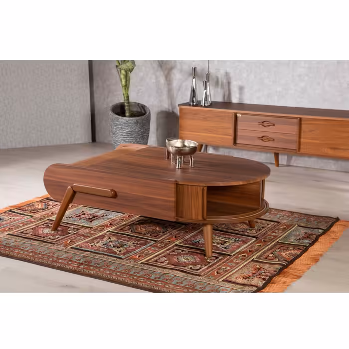 میز پذیرایی ررویال.سی.او مدل 91 مجموعه 4 عددی به همراه میز تلویزیون