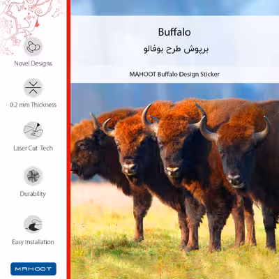 برچسب پوششی ماهوت مدل Buffalo مناسب برای گوشی موبایل آنر 8X