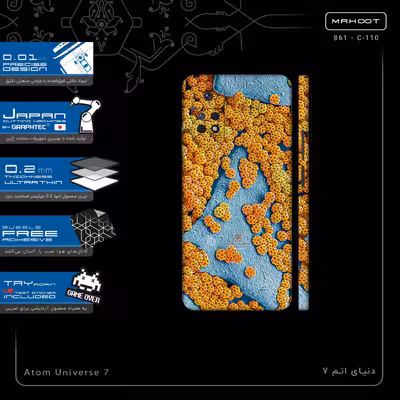 برچسب پوششی ماهوت مدل Atom Universe 7-FullSkin مناسب برای گوشی موبایل شیائومی Redmi Note 11 Pro 5G