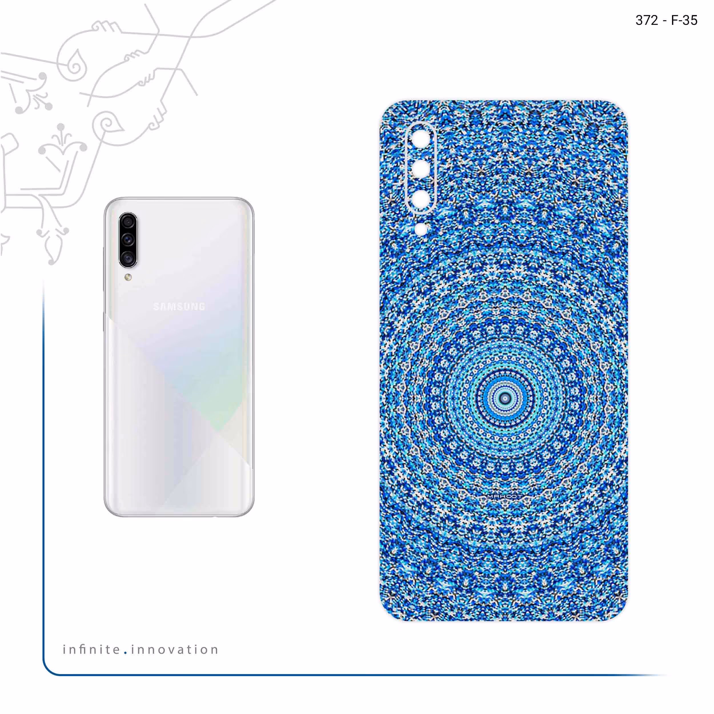 برچسب پوششی ماهوت مدل Mandala Design 1 مناسب برای گوشی موبایل سامسونگ Galaxy A30s