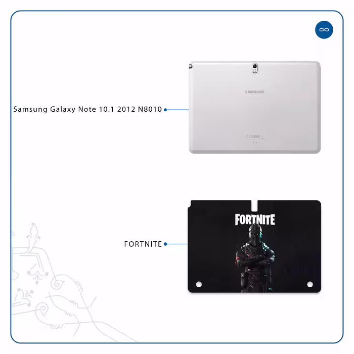 برچسب پوششی ماهوت مدل Fortnite-Game مناسب برای تبلت سامسونگ Galaxy Note 10.1 2012 N8010