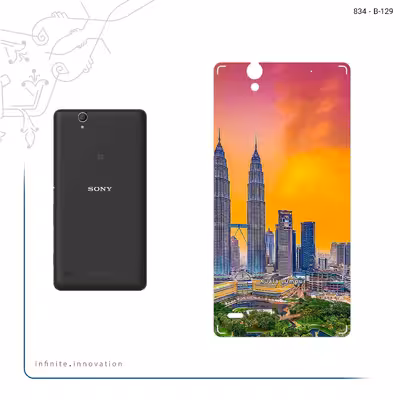 برچسب پوششی ماهوت مدل City of Kuala Lumpur مناسب برای گوشی موبایل سونی Xperia C4