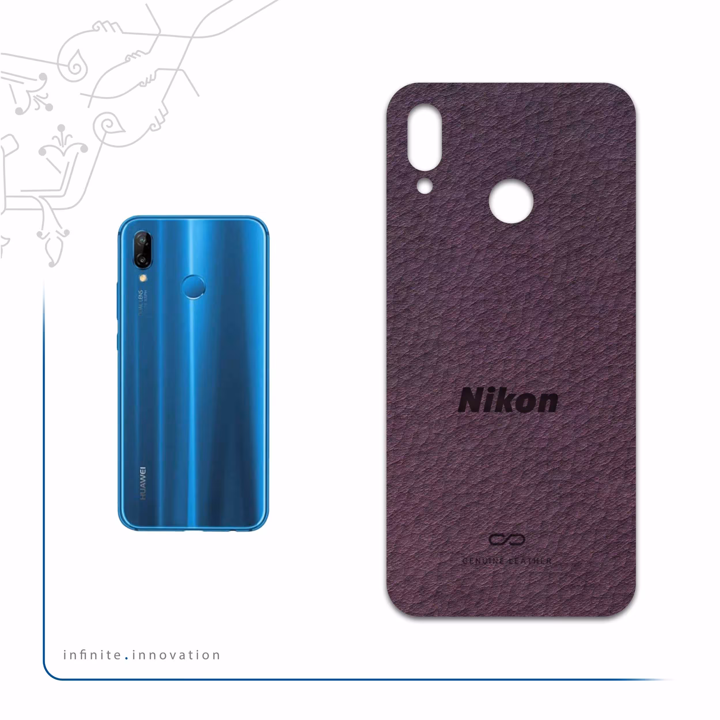 برچسب پوششی ماهوت مدل PL-NKN مناسب برای گوشی موبایل هوآوی Nova 3e