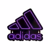 چراغ دیواری نئون دیزاین طرح Adidas-Text-BL_PR