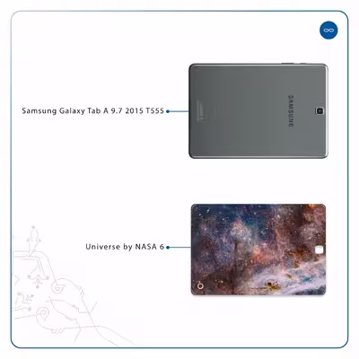 برچسب پوششی ماهوت مدل Universe-by-NASA-6 مناسب برای تبلت سامسونگ Galaxy Tab A 9.7 2015 T555