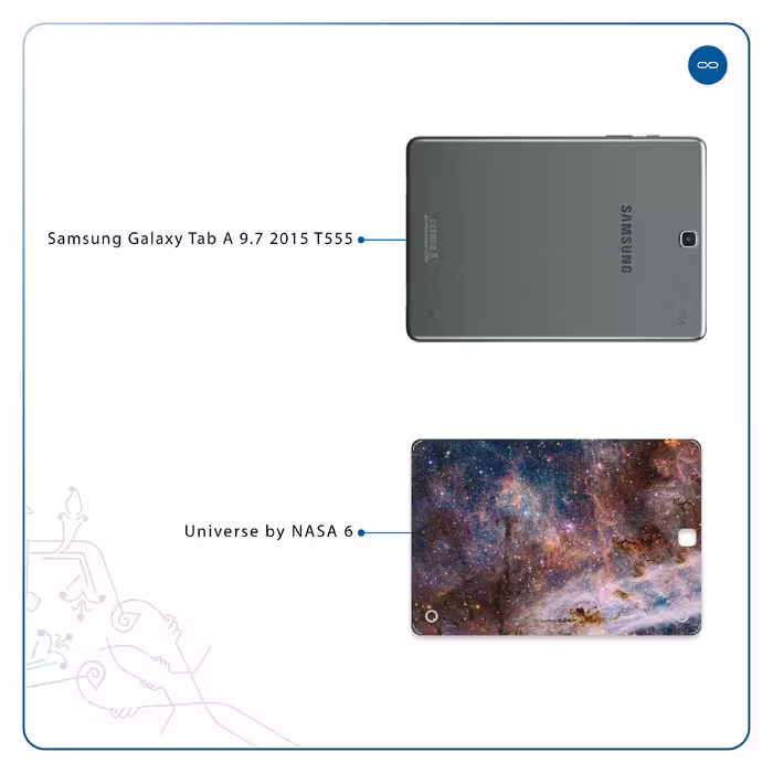 برچسب پوششی ماهوت مدل Universe-by-NASA-6 مناسب برای تبلت سامسونگ Galaxy Tab A 9.7 2015 T555