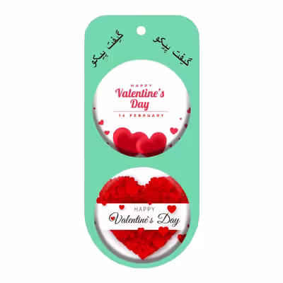 پیکسل گیفت پیکو طرح روز عشق کد p255 مجموعه 2 عددی